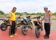Sipropam Polres Buton Utara Razia Knalpot Brong Kendaraan Anggota