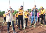 Kapolres Buton Utara Pimpin Tanam Jagung Serentak, Manfaatkan 2 Hektare Lahan Mako