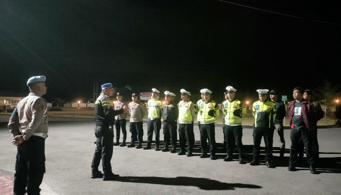 Patroli Malam Polres Buton Utara, Knalpot Brong Jadi Perhatian
